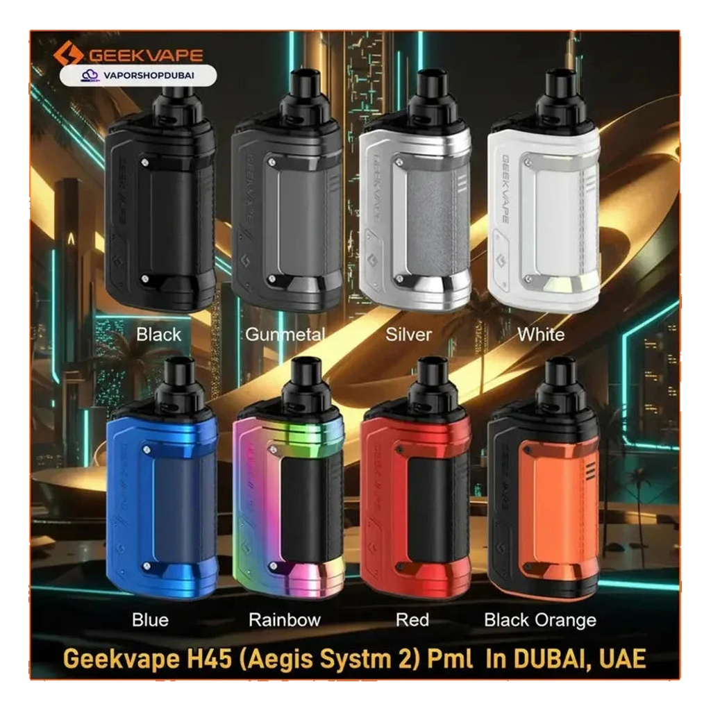 GeekVape H45 (Aegis Hero 2) Classic Pod System Kit 1400mAh 4ml colors UAE | Emirates Vapor Dubai