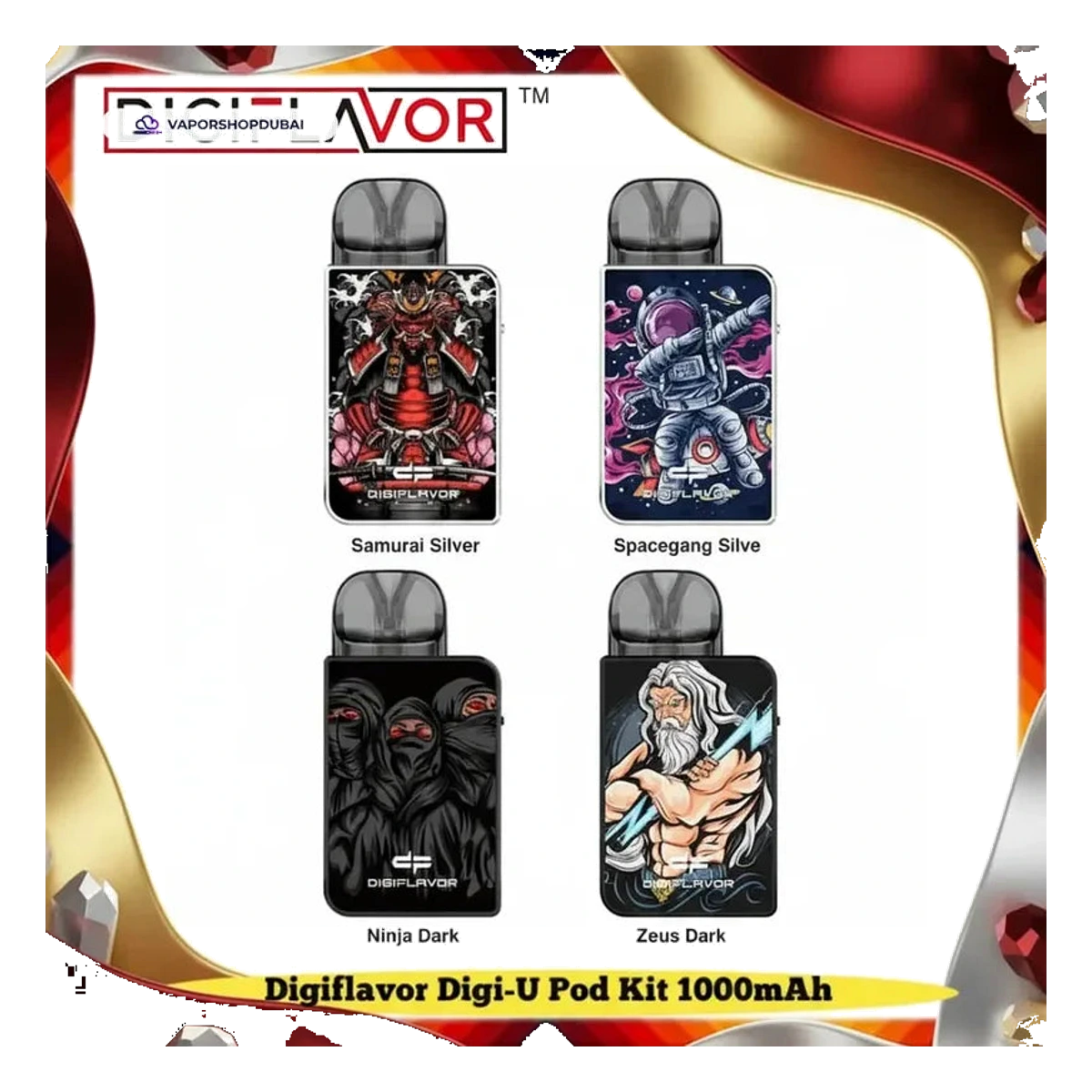 Buy Emirates Vapor Digiflavor Digi U Pod Kit 1000mAh Dubai same-day delivery