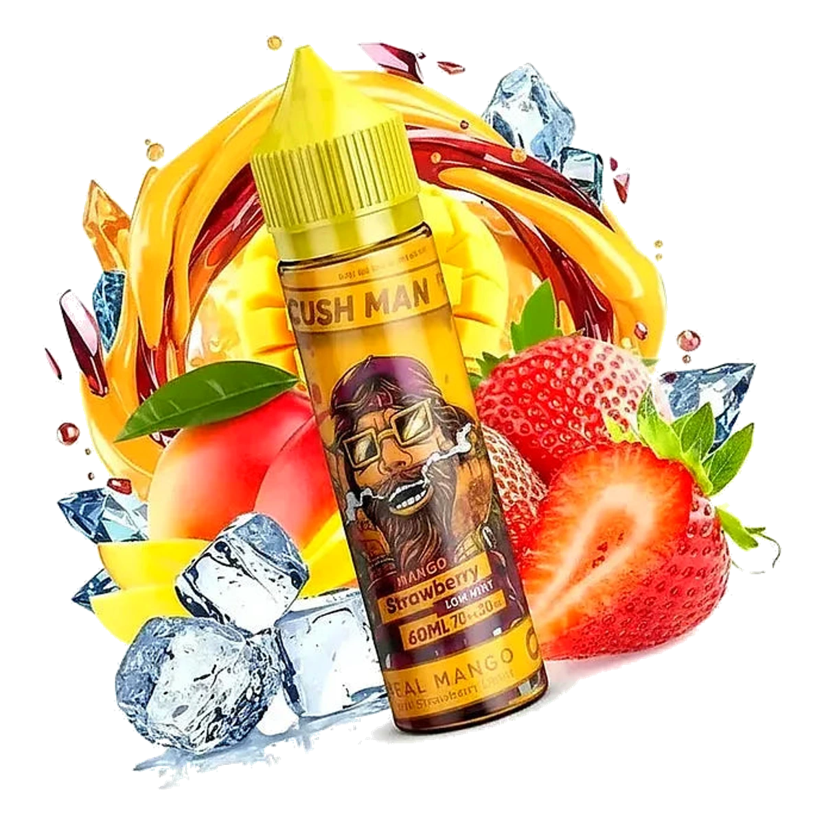 Cush Man Mango Strawberry by NASTY 60ml E-liquid UAE — Buy Dubai | Emirates Vapor