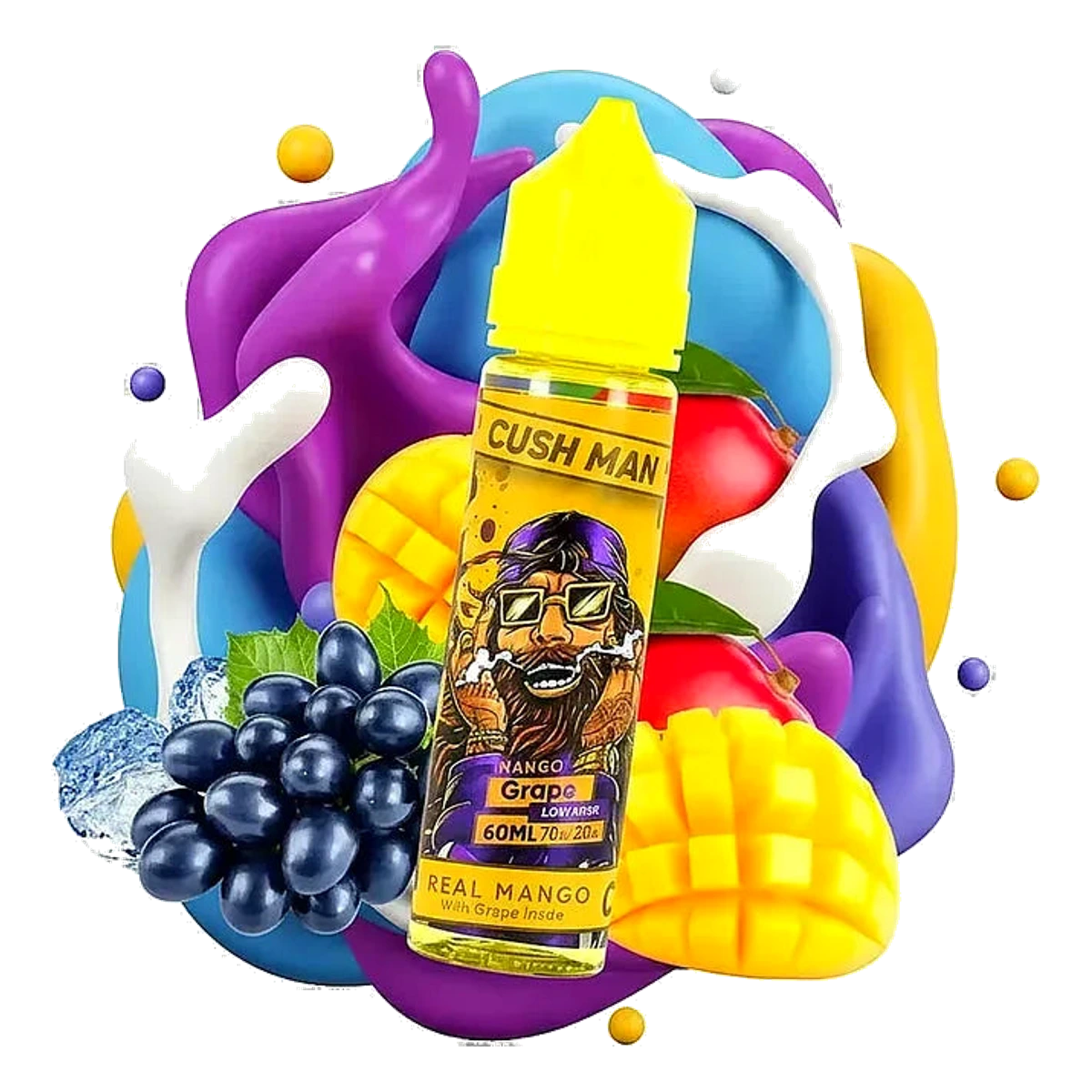 Cush Man Mango Grape by NASTY 60ml E-liquid UAE — Buy Dubai | Emirates Vapor