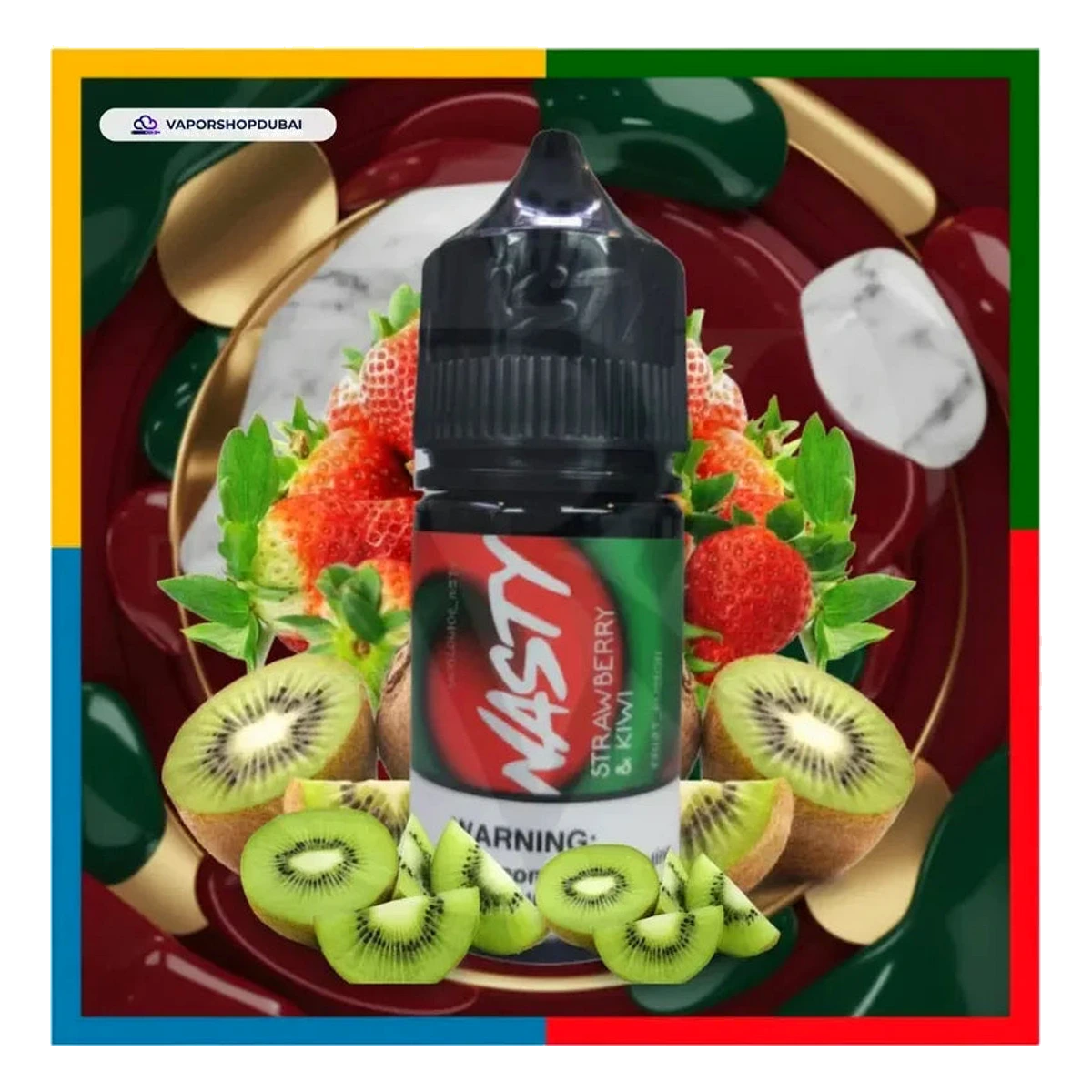 Buy New Strawberry And Kiwi Nasty Podmate Salt 30Ml Uae — AED 40 | Emirates Vapor