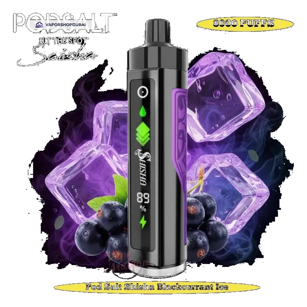Pod Salt Shisha 8000 Puffs Dtl 3Mg Uae — AED 40 | Emirates Vapor