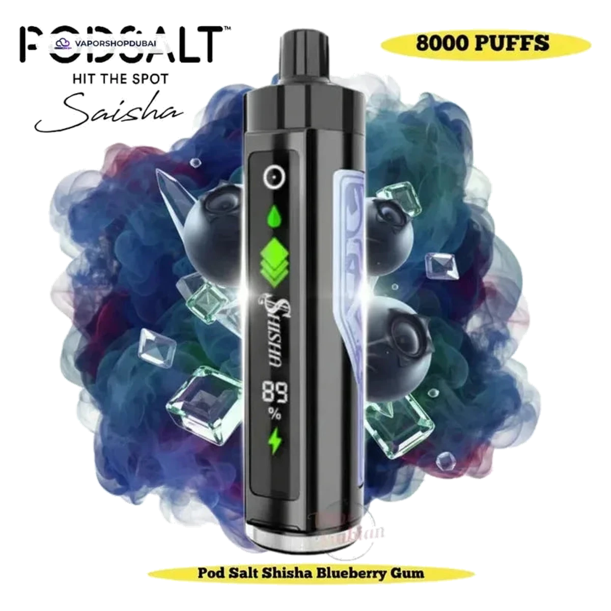 Buy POD SALT POD SALT Shisha 8000 Puffs DTL 3mg Dubai same-day delivery