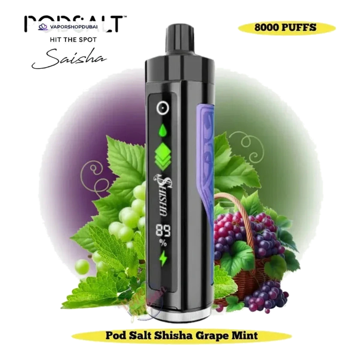 Pod Salt Shisha 8000 Puffs Dtl 3Mg Uae — AED 40 | Emirates Vapor