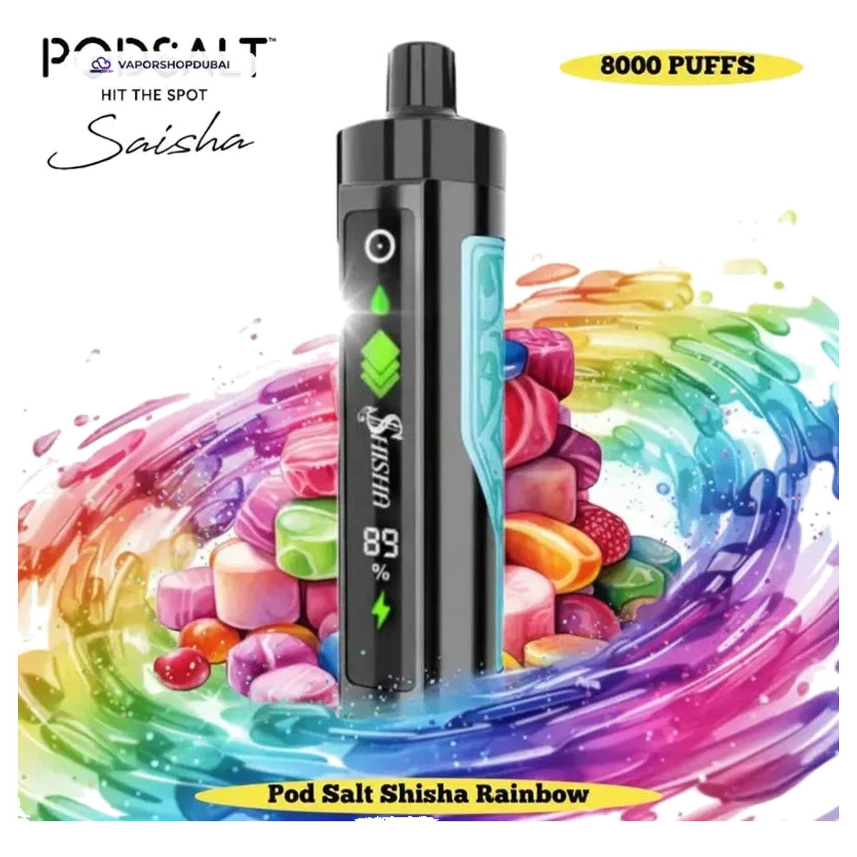 POD SALT Shisha 8000 Puffs DTL 3mg UAE — Buy Dubai | Emirates Vapor