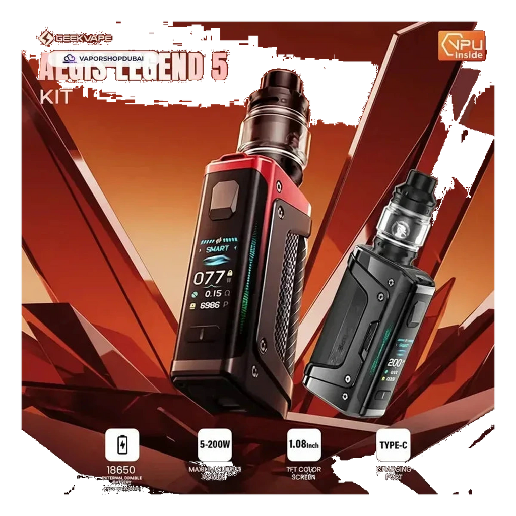 Buy Vaporesso Geekvape Aegis Legend 5 Vape Mod Kit 200W Dubai same-day delivery