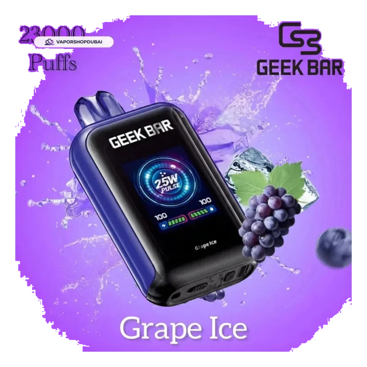 Geek Bar Watt 23000 Puffs Disposable Vape 5% (50mg) Nicotine flavors UAE | Emirates Vapor Dubai