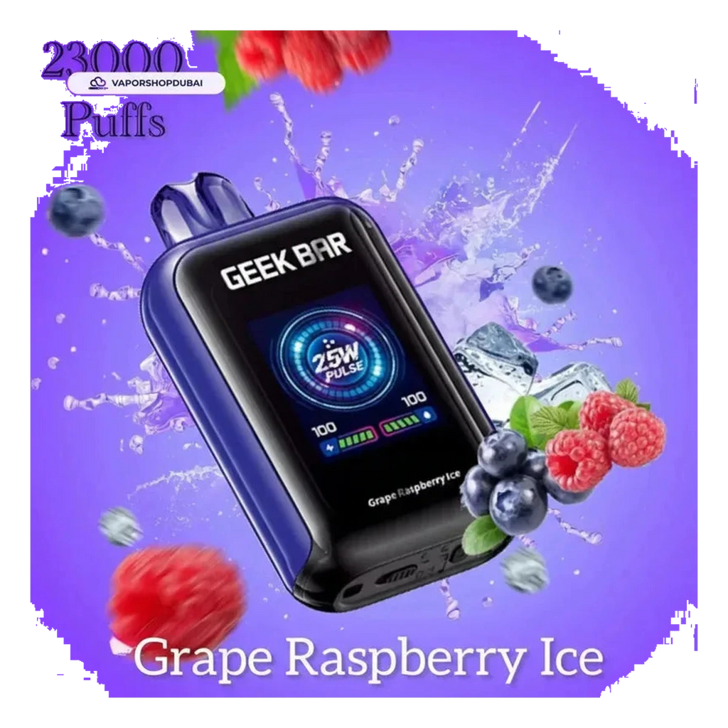 Buy Emirates Vapor Geek Bar Watt 23000 Puffs Disposable Vape 5% (50mg) Nicotine Dubai same-day delivery