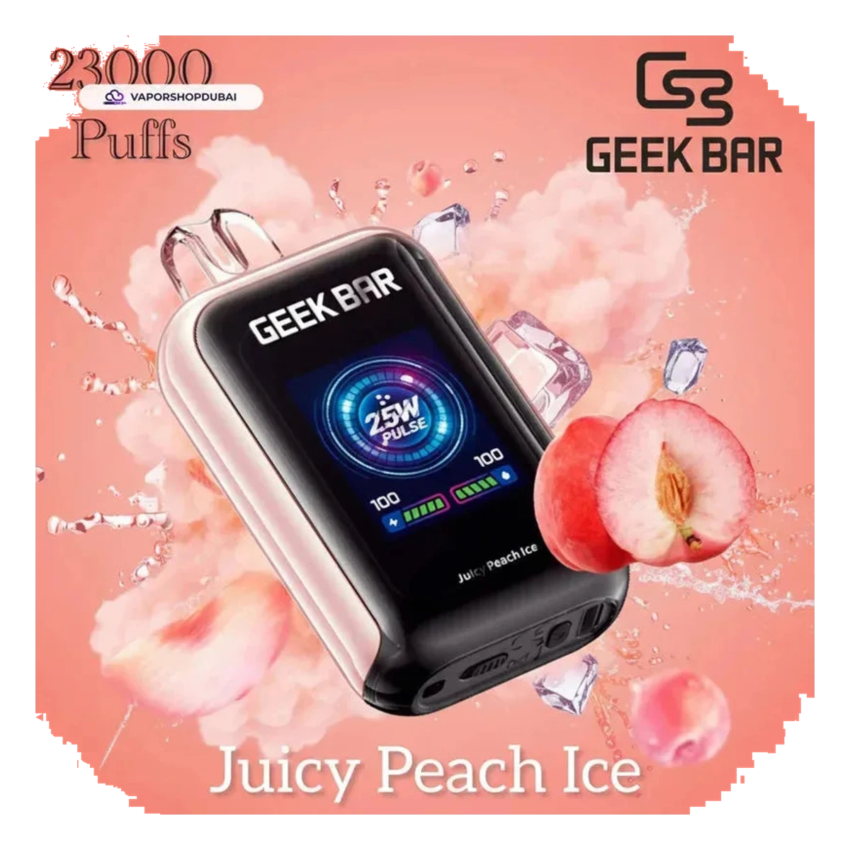 Geek Bar Watt 23000 Puffs Disposable Vape 5% (50mg) Nicotine flavors UAE | Emirates Vapor Dubai