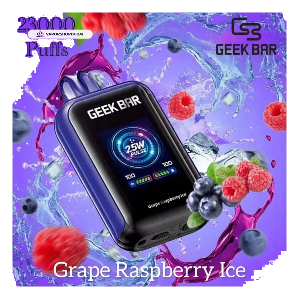 Buy Emirates Vapor Geek Bar Watt 23000 Puffs Disposable Vape 5% (50mg) Nicotine Dubai same-day delivery