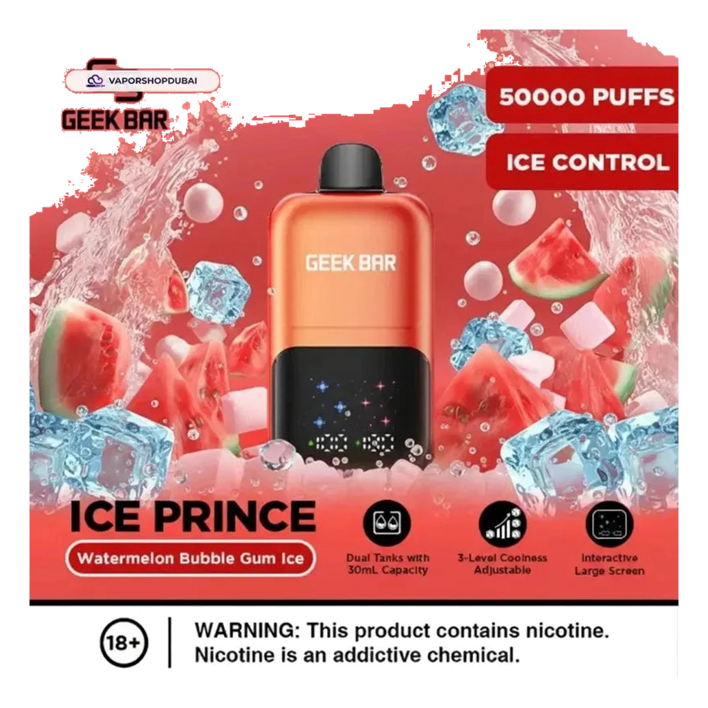 Geek Bar Ice Prince 50000 Puffs Disposable Vape UAE — Buy Dubai | Emirates Vapor
