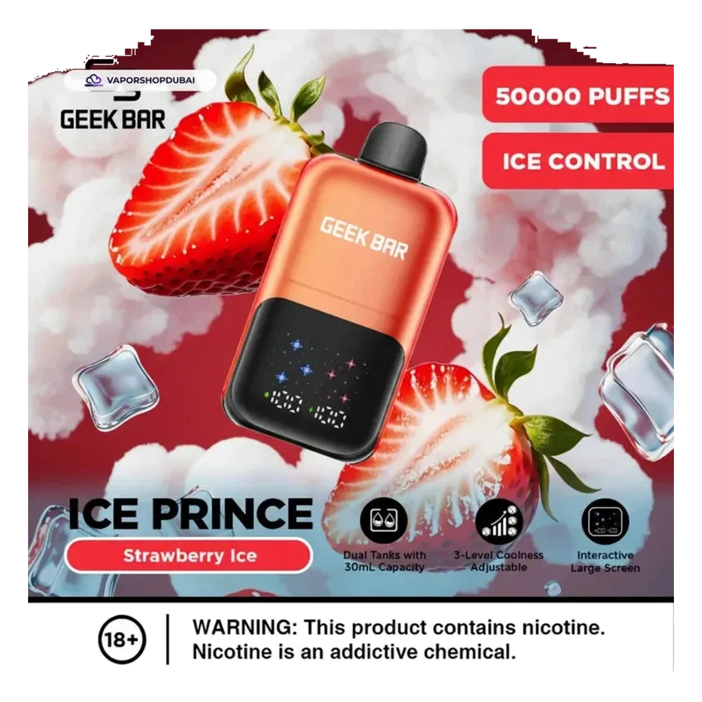 Geek Bar Ice Prince 50000 Puffs Disposable Vape Uae — AED 50 | Emirates Vapor