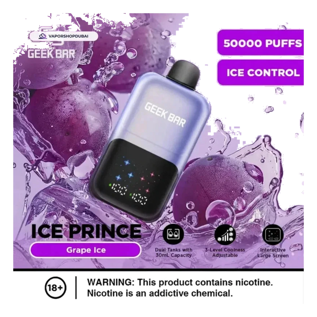Geek Bar Ice Prince 50000 Puffs Disposable Vape best price UAE — ESMA certified