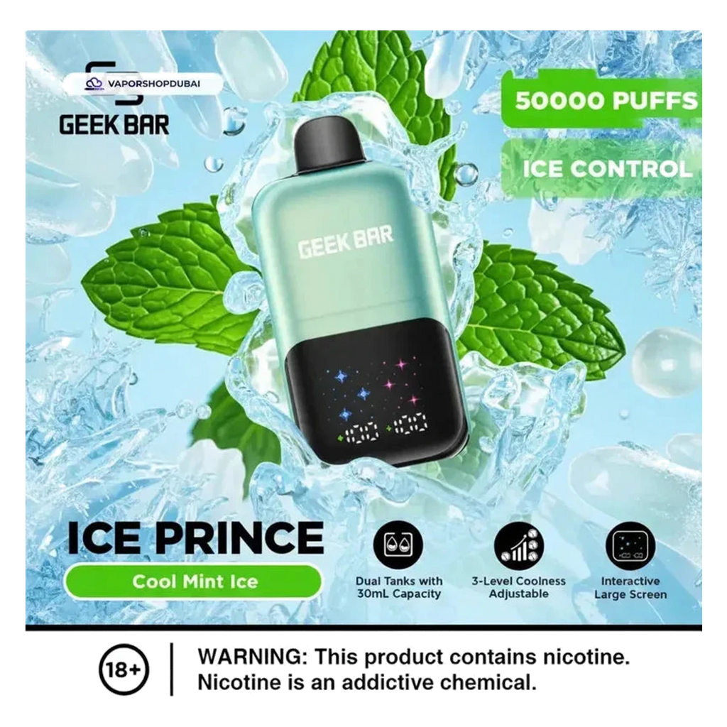 Geek Bar Ice Prince 50000 Puffs Disposable Vape UAE — Buy Dubai | Emirates Vapor