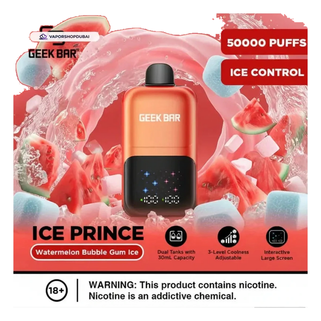 Geek Bar Ice Prince 50000 Puffs Disposable Vape Uae — AED 50 | Emirates Vapor
