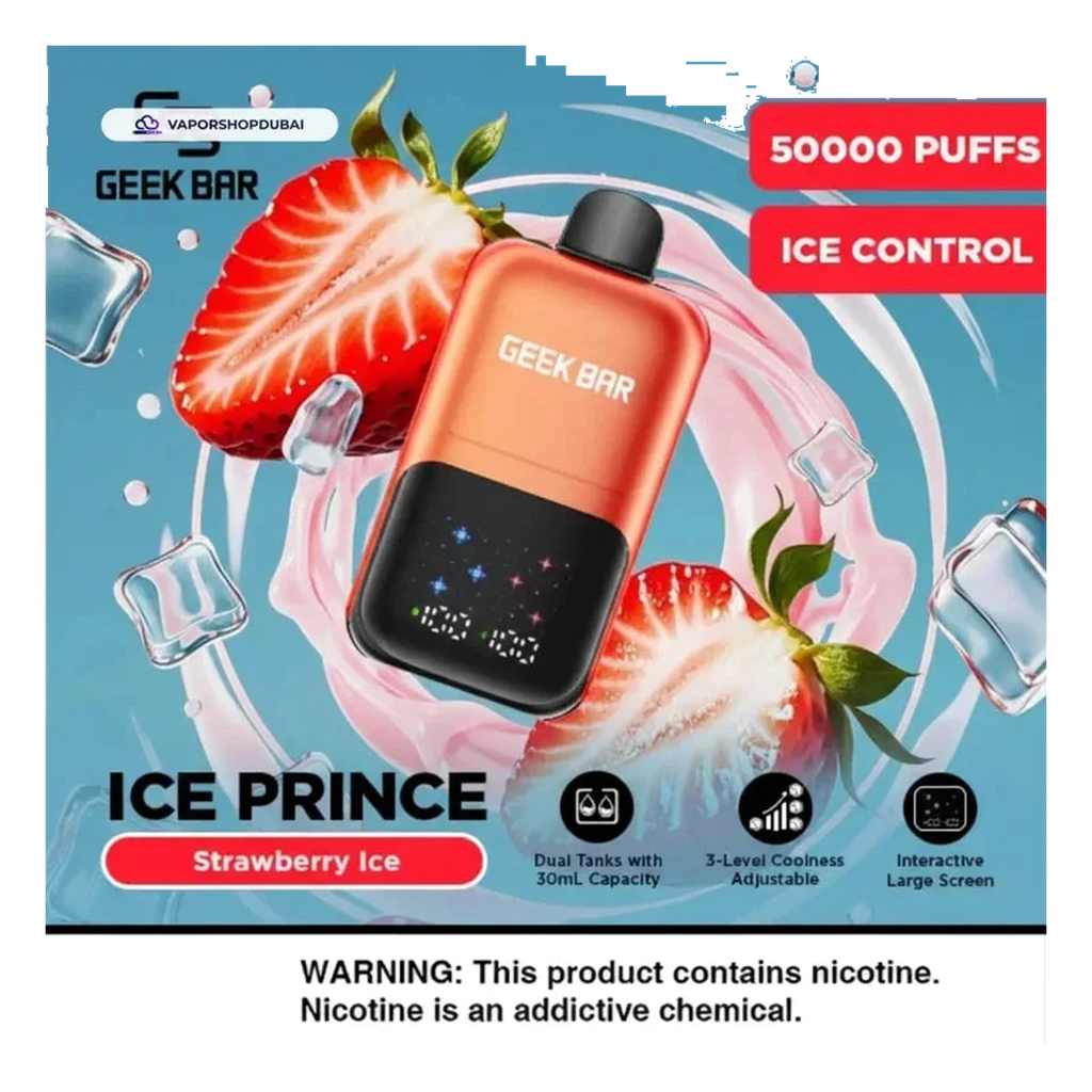 Geek Bar Ice Prince 50000 Puffs Disposable Vape flavors UAE | Emirates Vapor Dubai