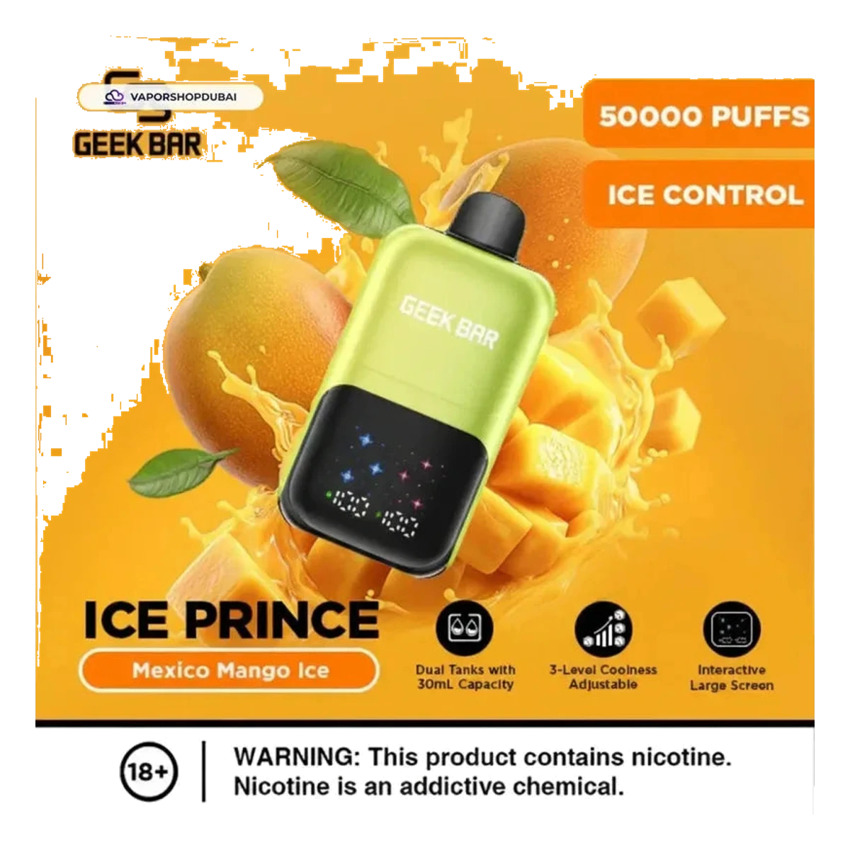 Geek Bar Ice Prince 50000 Puffs Disposable Vape UAE — Buy Dubai | Emirates Vapor