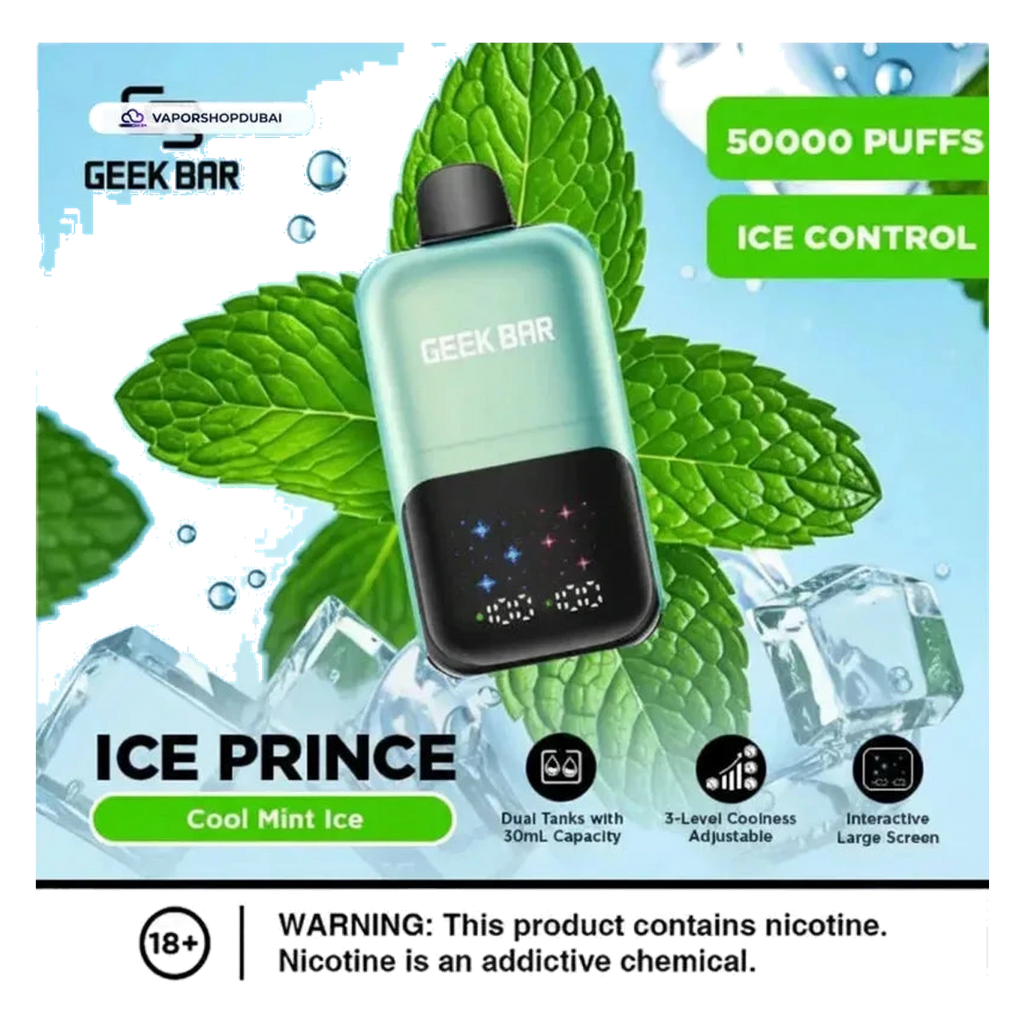 Geek Bar Ice Prince 50000 Puffs Disposable Vape flavors UAE | Emirates Vapor Dubai