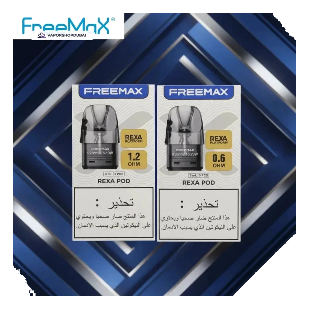 Buy Emirates Vapor Freemax Rexa Replacement Pods 3ml Dubai same-day delivery