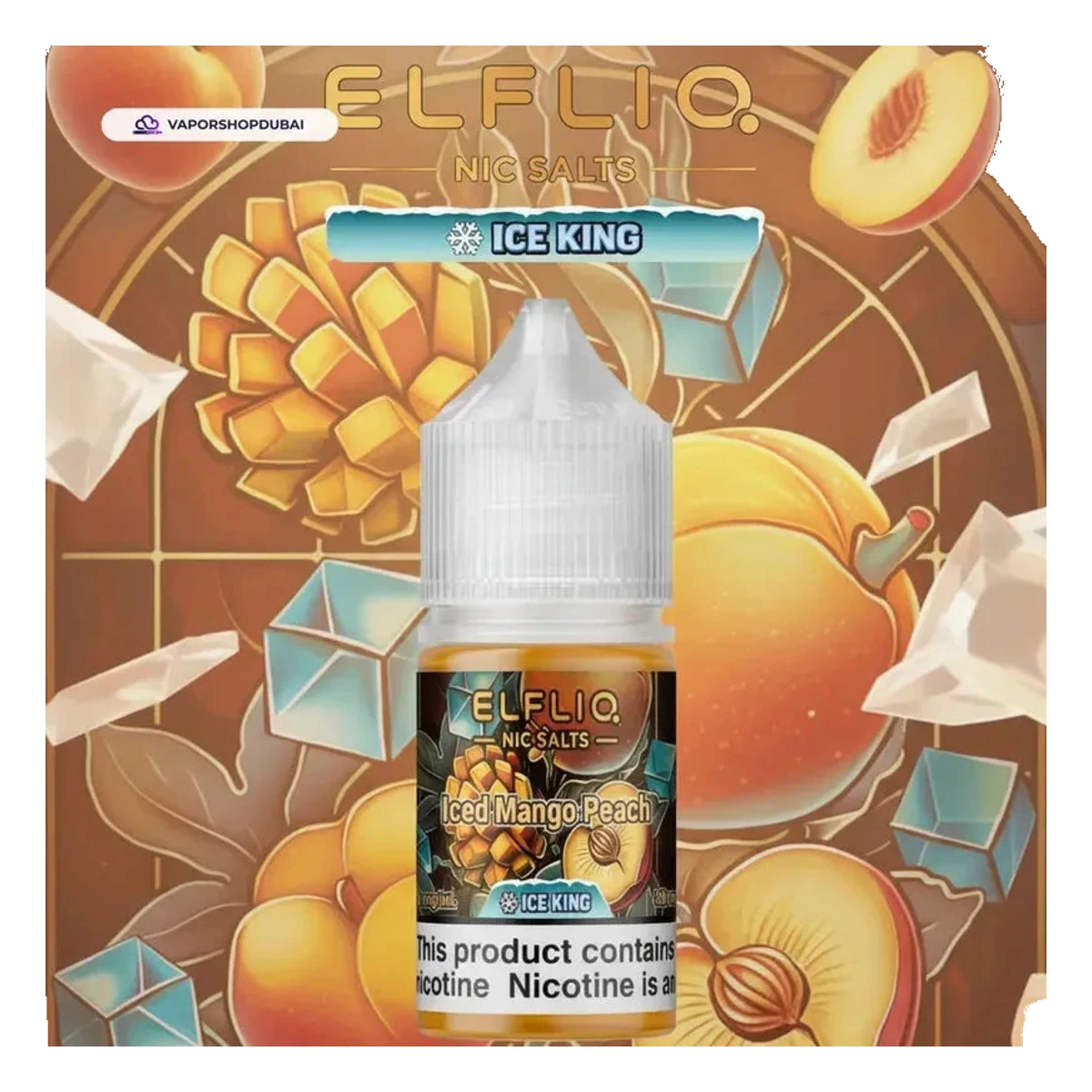 ELFLIQ Nic Salts 30mg Ice King flavors UAE | Emirates Vapor Dubai