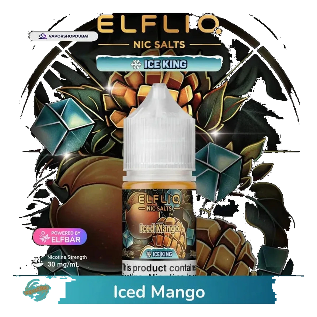 Buy Emirates Vapor ELFLIQ Nic Salts 30mg Ice King Dubai same-day delivery