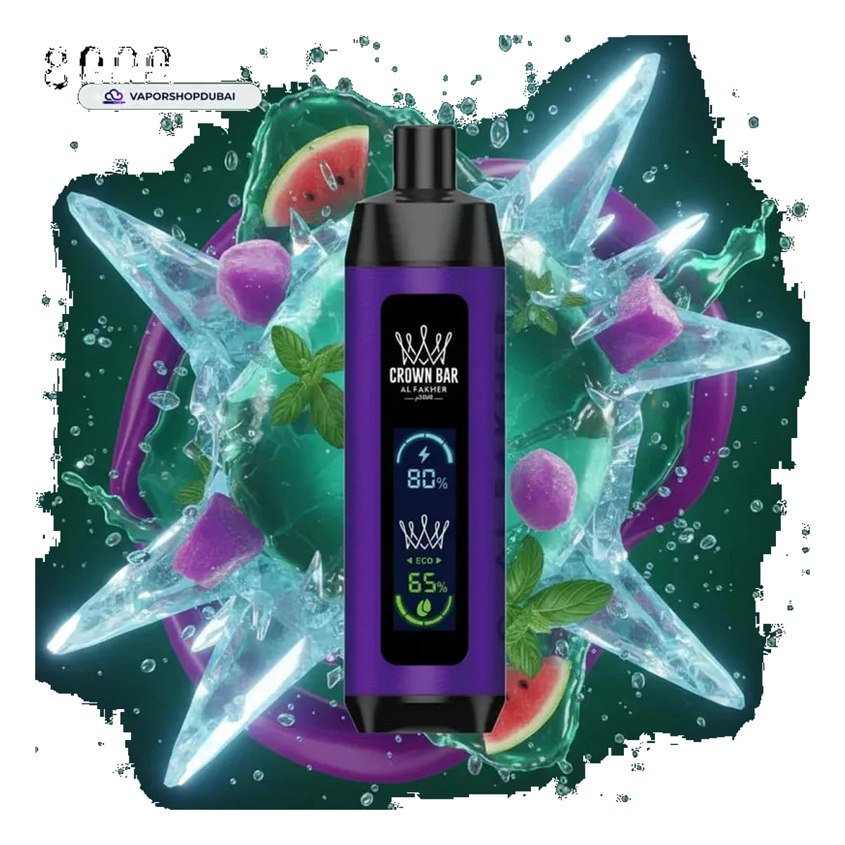Crown Bar AL FAKHER 8000 Pro DTL 8000Puffs Dual Mode Disposable Vape flavors UAE | Emirates Vapor Dubai