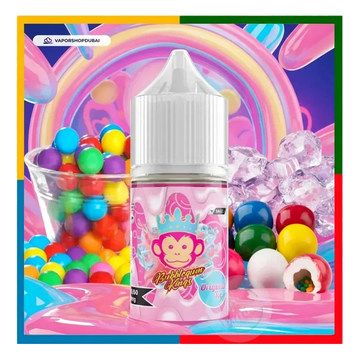 Buy Emirates Vapor Bubblegum Kings Original Ice 30ml Salts by Dr. Vapes Dubai same-day delivery