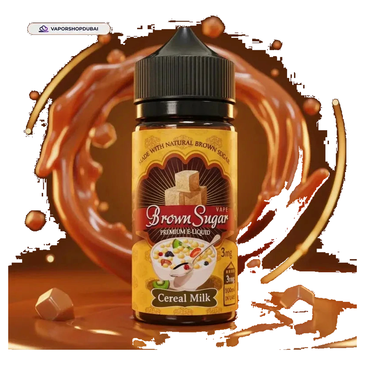 Brown Sugar Premium E Liquid 3mg 100ml UAE