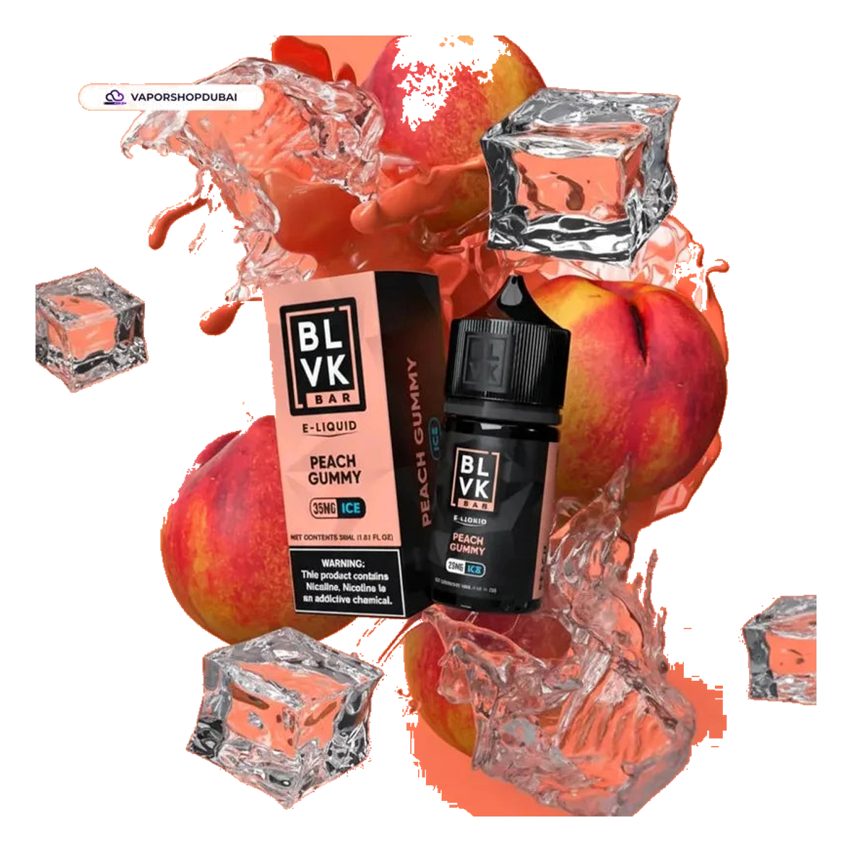 Buy Emirates Vapor BLVK Nicotine Salt 50mg 30ml Dubai same-day delivery