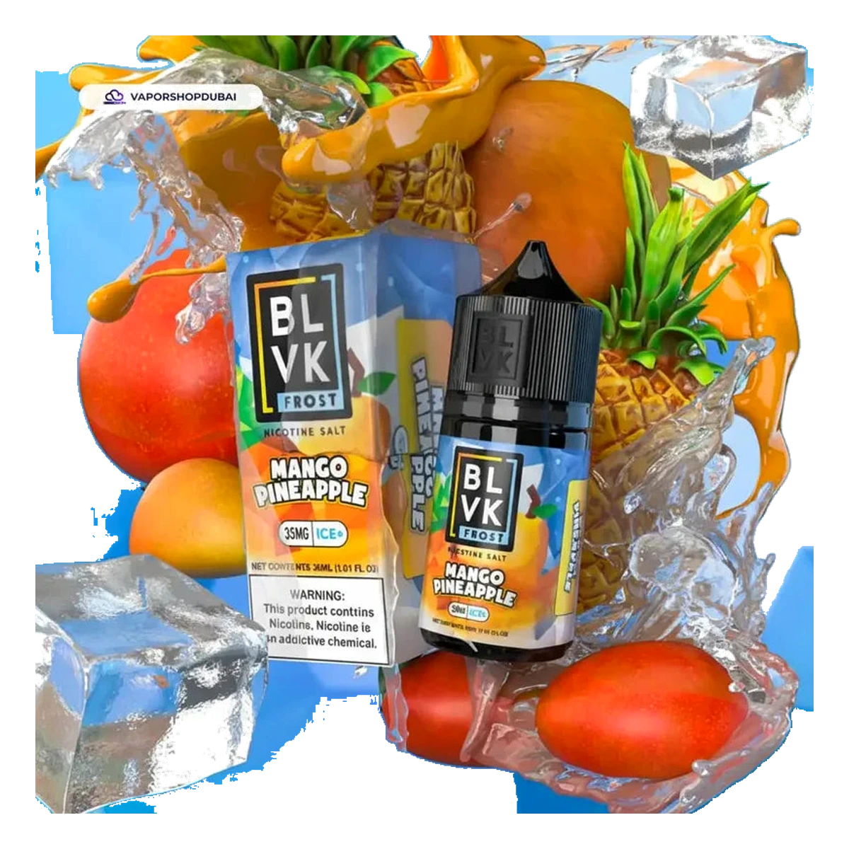 BLVK Nicotine Salt 50mg 30ml flavors UAE | Emirates Vapor Dubai
