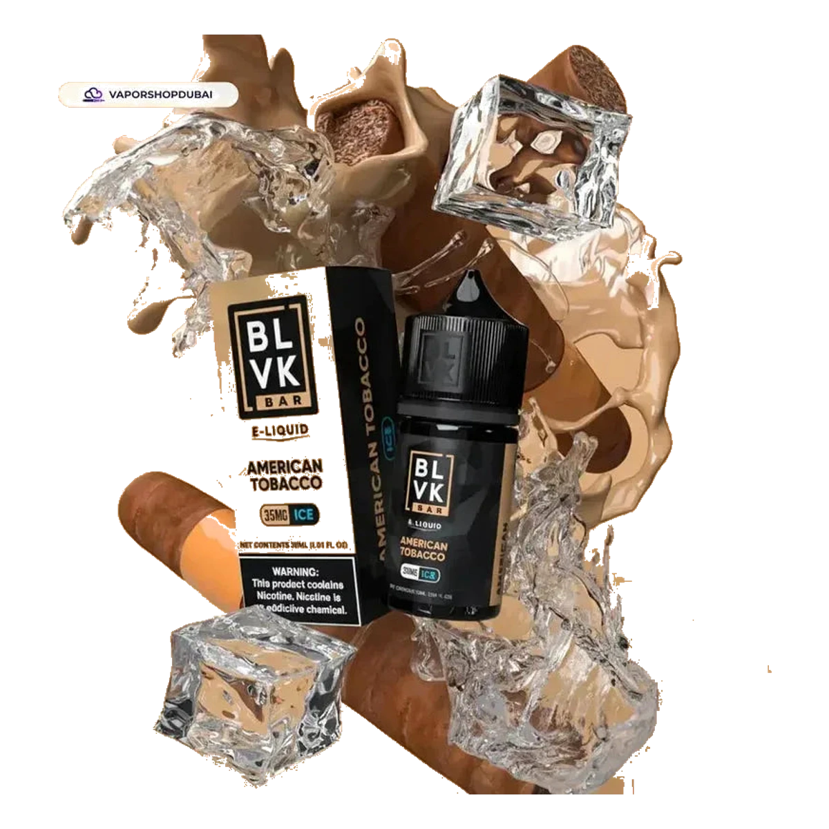 Buy Emirates Vapor BLVK Nicotine Salt 50mg 30ml Dubai same-day delivery