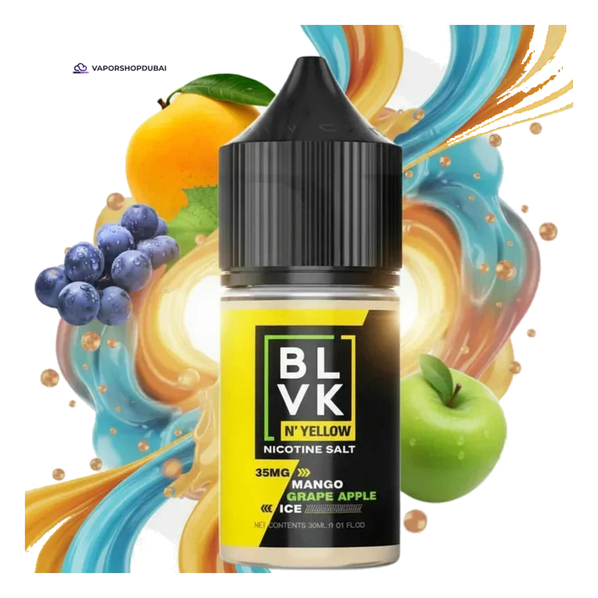Buy Emirates Vapor BLVK Nicotine Salt 50mg 30ml Dubai same-day delivery