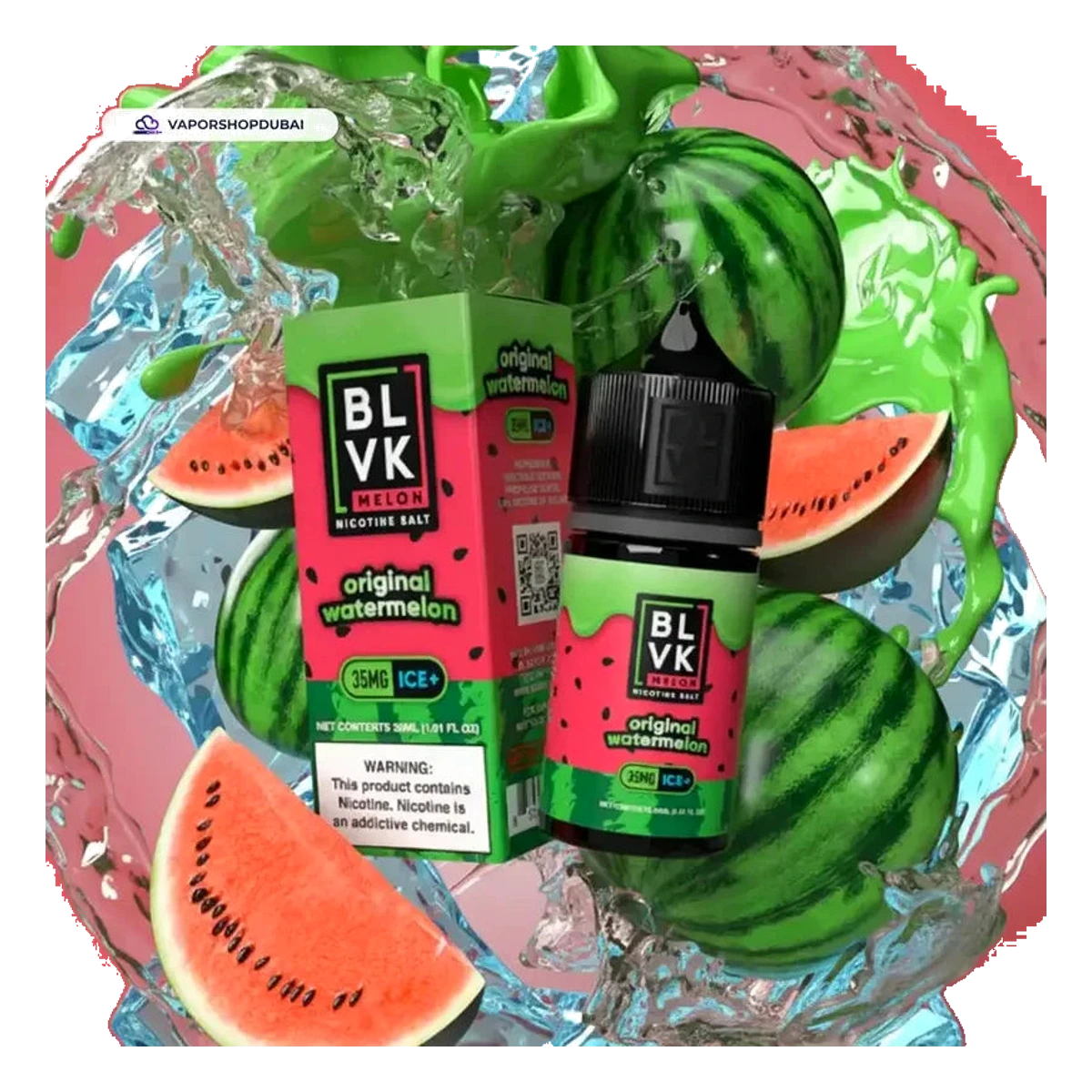 BLVK Melon Saltnic Ice 30ml UAE — Buy Dubai | Emirates Vapor