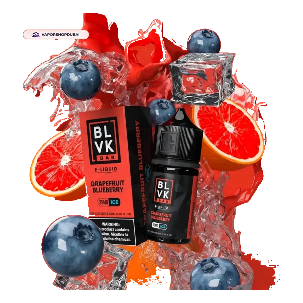 Blvk Bar Saltnic 30ml E-liquid 35mg and 50mg best price UAE — ESMA certified