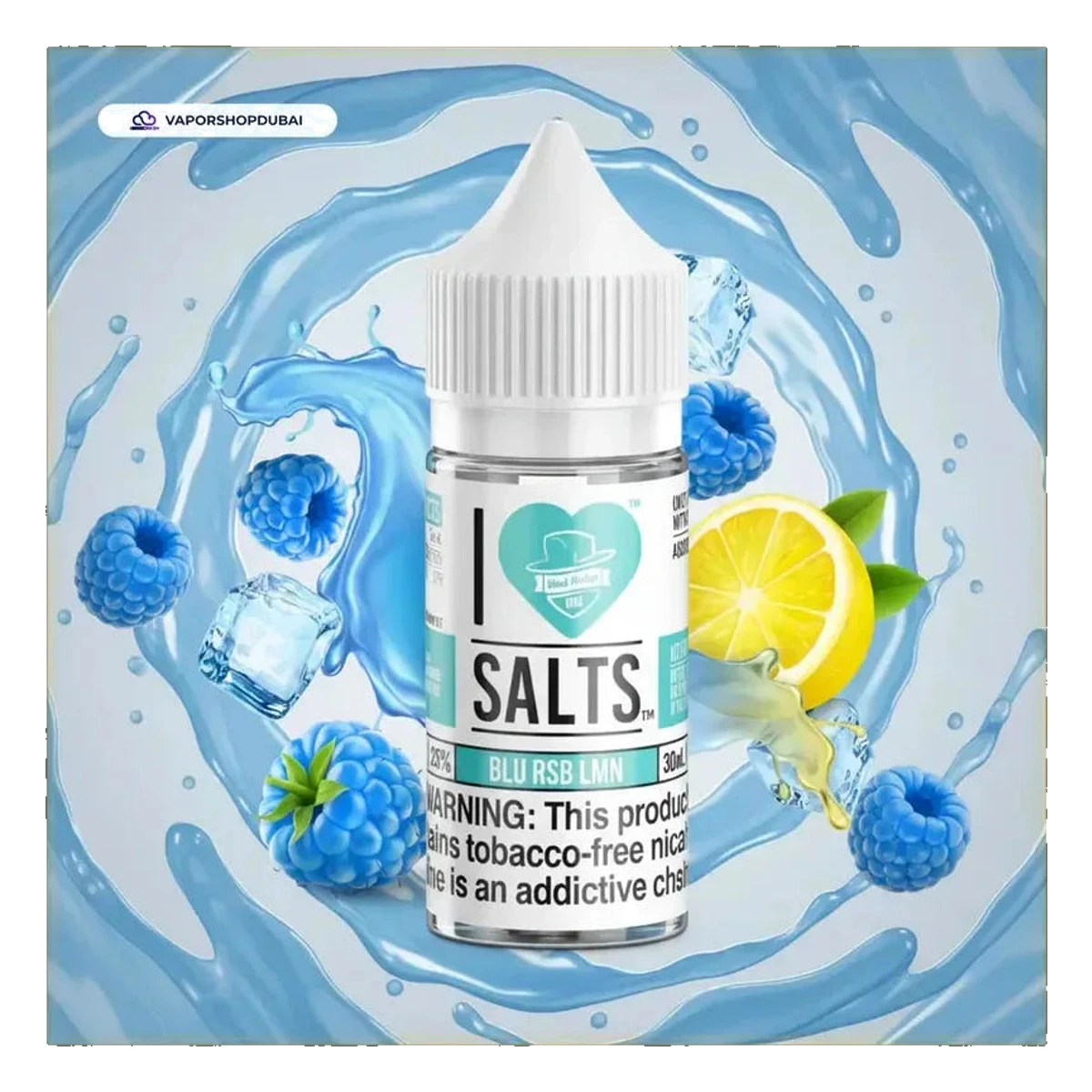 Buy Emirates Vapor Blue Raspberry Lemonade By I Love Salts 30ml Dubai same-day delivery