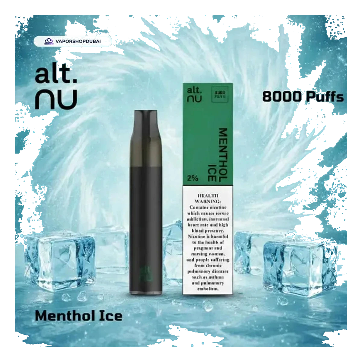 Alt Nu 8000 Puffs Disposable Vape 20mg in DUBAI, UAE | Emirates Vapor UAE