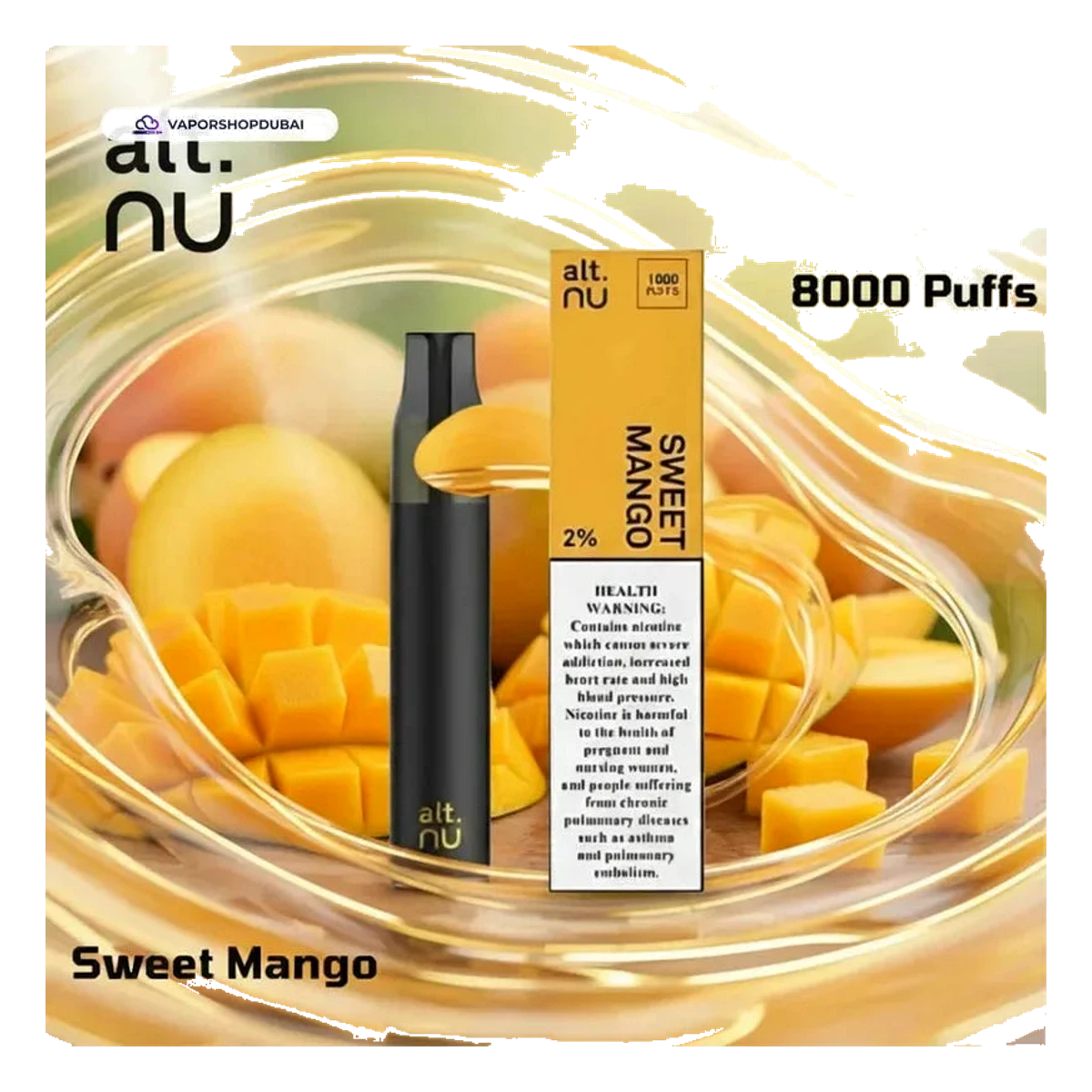 Alt Nu 8000 Puffs Disposable Vape 20mg flavors UAE | Emirates Vapor Dubai