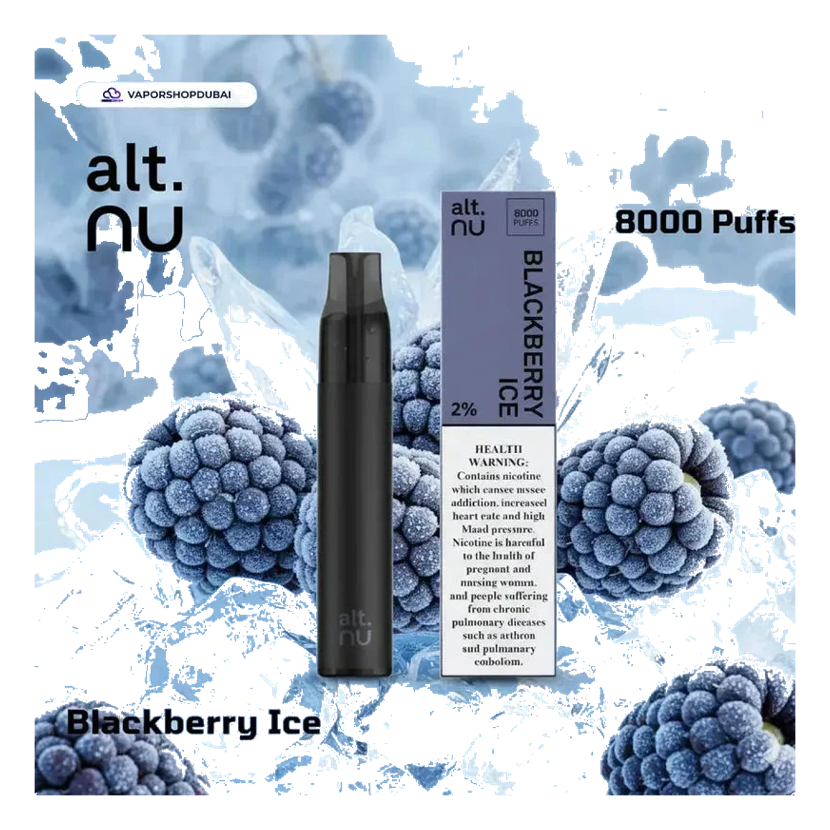 Alt Nu 8000 Puffs Disposable Vape 20mg best price UAE — ESMA certified