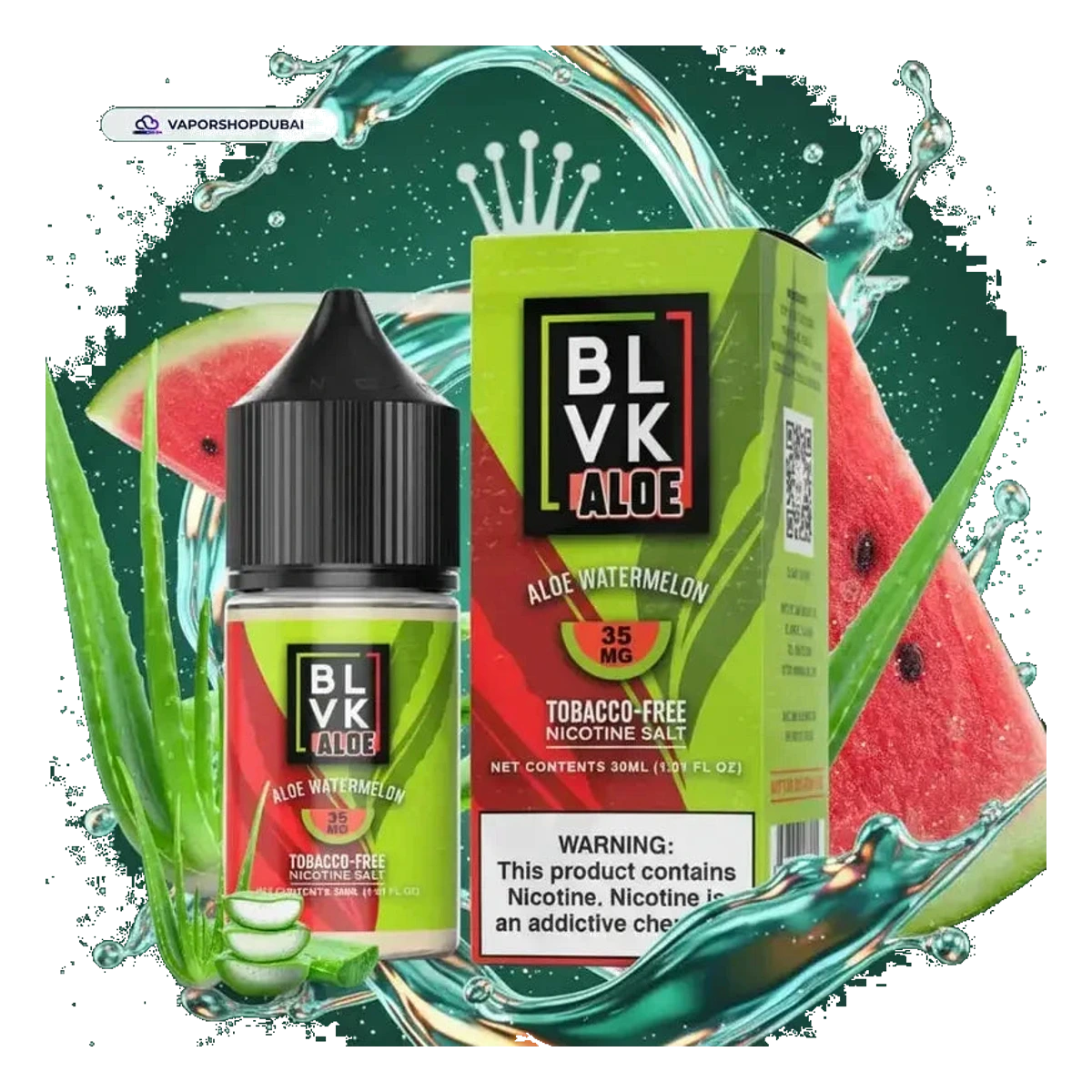 Aloe Watermelon by BLVK ALOE Salt Series 30mL UAE