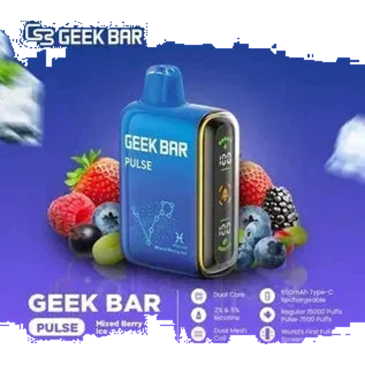 Buy Emirates Vapor Geek Bar Pulse 15000 Puffs Dubai same-day delivery