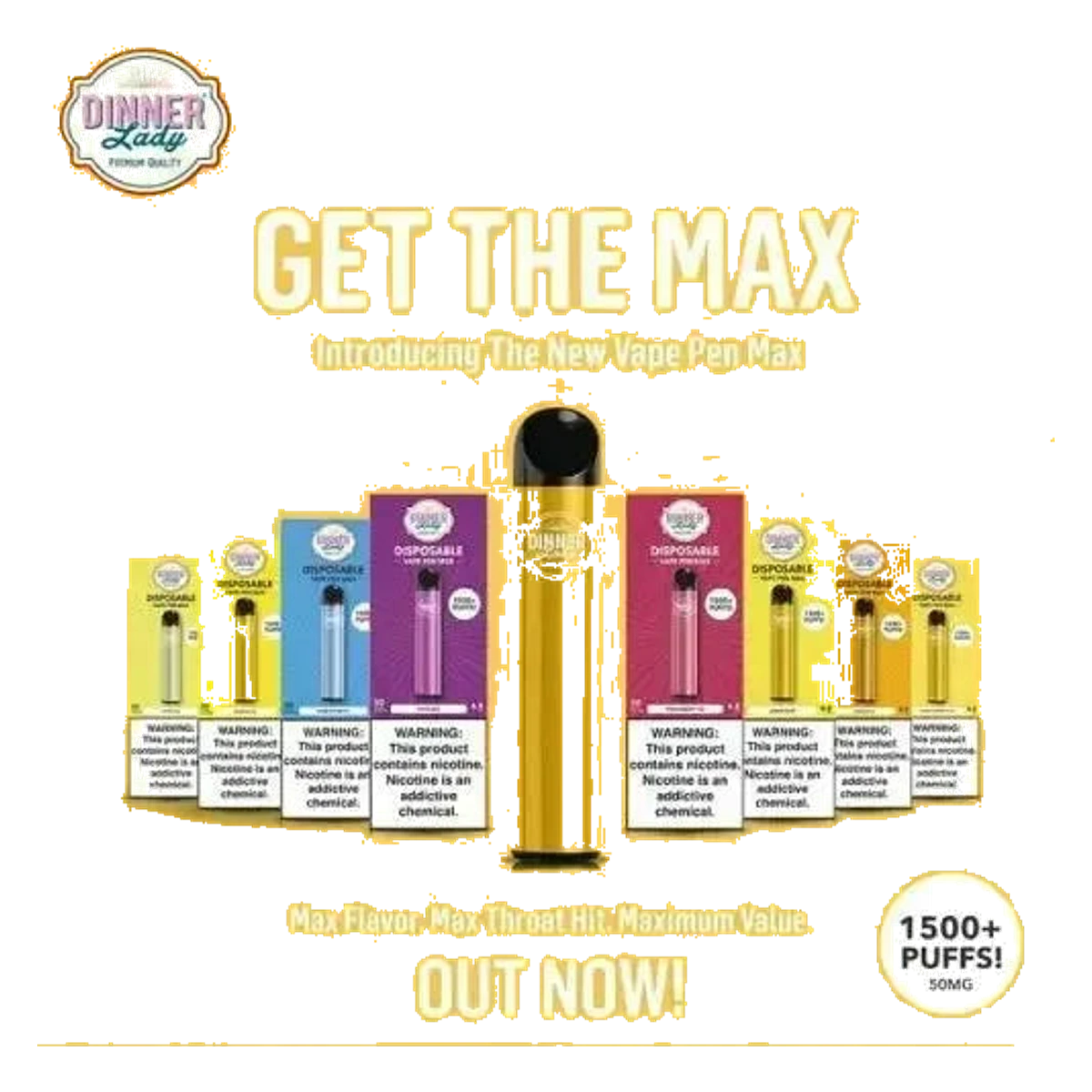 Dinner Lady Max 1500 Best Vape Shop (2026) Uae — AED 35 | Emirates Vapor