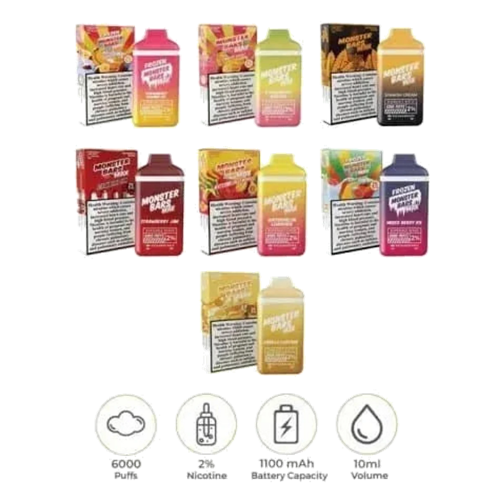 MONSTER BARS Best Vape Shop (2026) UAE
