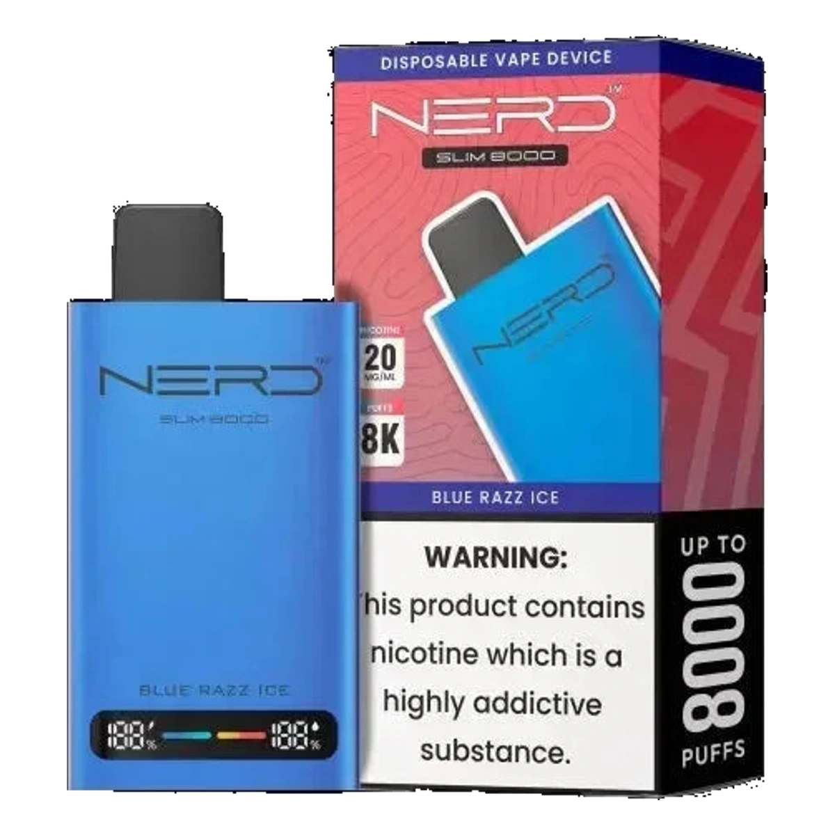 Nerd™ Slim 8000 Puff’S UAE — Buy Dubai | Emirates Vapor
