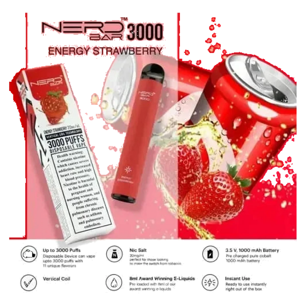 Nerd™ Bar 3000 Puffs Uae — AED 30 | Emirates Vapor