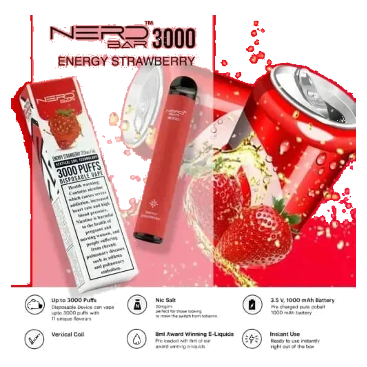 Nerd™ Bar 3000 Puffs Uae — AED 30 | Emirates Vapor