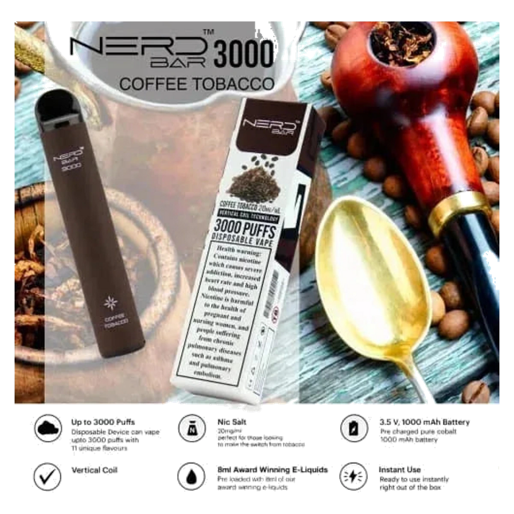 Nerd™ Bar 3000 Puffs options UAE | Emirates Vapor Dubai