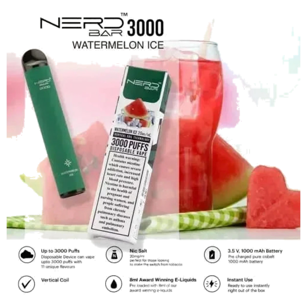 Nerd™ Bar 3000 Puffs best price UAE — ESMA certified