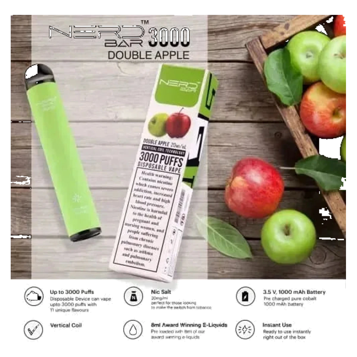 Nerd™ Bar 3000 Puffs UAE — Buy Dubai | Emirates Vapor