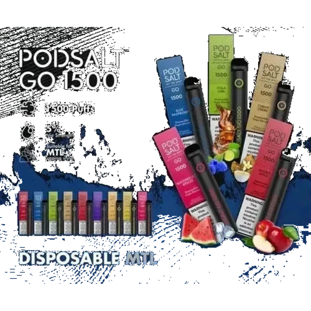 Buy Emirates Vapor Podsalt Go 1500 Puffs Dubai same-day delivery