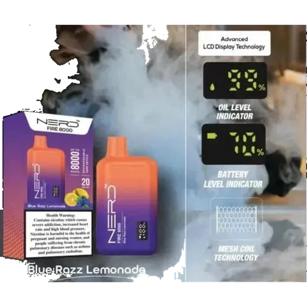 Nerd™ Fire 8000 Puffs UAE — Buy Dubai | Emirates Vapor